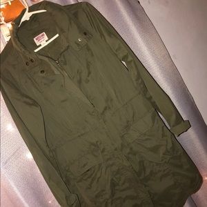 Army green coat